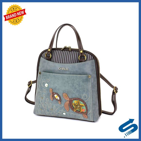 Convertible Backpack Purse Vegan Leather Adjustable Strap Casual